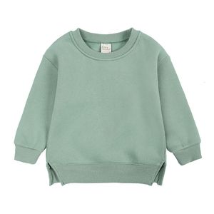 T-shirts 1 7t Toddler Kid Sweathirt Automne Hiver Boys Girls Clothes Infant Warm Velvet Hoodies décontractés Pullor Pullover Top Top 230627