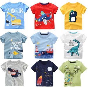 T-shirts 2 3 4 5 7 9 Zomer babyjongens korte mouwen T-shirt Childrens Cotton Cartoon Topl2405
