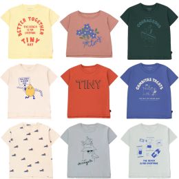 T-shirts 2021 Nouveau design de marque d'été garçons filles mignonnes dessin animé imprimé à manches courtes t-shirts bébé pour tout-petit coton tops t-shot kids vêtements bc
