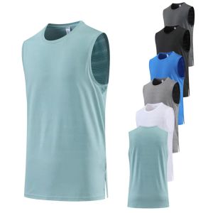 T-shirts 2022 Tank de fitness à sec rapide Men de fitness Men Summer Muscle Gest Gym Combuilage Sans manches