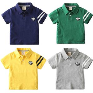 T-shirts 2022 Summer Boys Active Polo shirts voor baby korte mouw revers Katelmeisjes Toddler Tops T-shirts blouses voor kinderkleding T230209