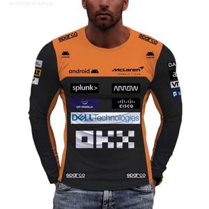 T-shirts 2023 F1 Season McLaren Racing Teams T-shirt Sleeve Sport Kinderen T-shirts Formule 1 Fans Kleding