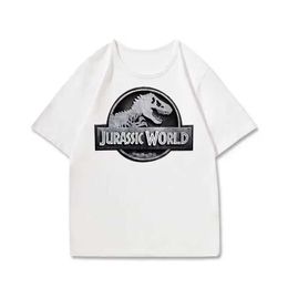 Camisetas 2023 Película Hot Jurassic Park Regalo de cumpleaños 2-9 ° camisetas divertidas Dinosaures Camisetas para niños Tops de ropa para niños Nombre personalizado T240509