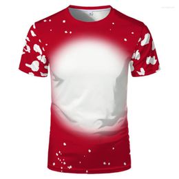 T-shirts 2023 multicolore transfert de chaleur Sublimation T-shirt blanc hommes et femmes couleur imprimé manches florales courtes