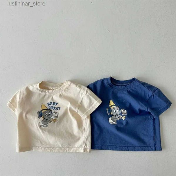 Camisetas 2023, nuevas camisetas con estampado de dibujos animados para bebés, camiseta de manga corta de algodón para niñas pequeñas, camisetas informales para niños pequeños, camisetas para niños, ropa 24328