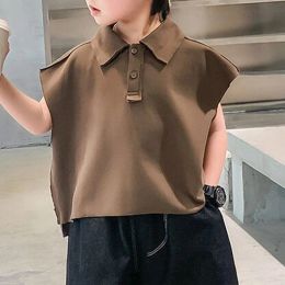 Camisetas 2023 New Korean Fashion Children's Clother Hipster Street Contorn Lindo Kawaii Sports Chic Casual Chic camisetas para niños