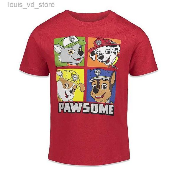 T-shirts 2023 Nouveau marée des hommes d'été femmes chien 3d imprimé t-shirt mode décontracté cou rond courst carton à manches à manches T240415