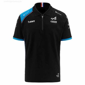 T-shirts 2023 Zomer F1 Racing Alpine Team Same Fan Poloshirt met korte mouwen