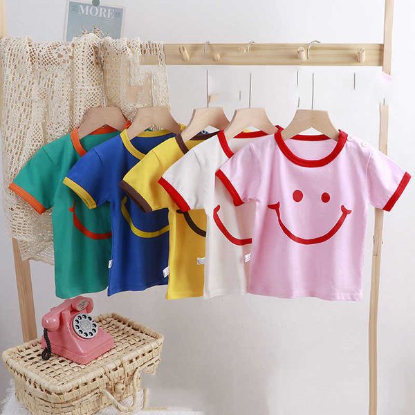 T-shirts 2023 Été Filles T-shirt Chemises à manches courtes pour enfants Coton Garçons T-shirts Enfants Blouse Vêtements d'extérieur pour tout-petits 1-8 ans R230828