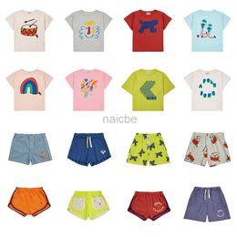 Camisetas 2024 BC Niños Set Top e inferior Set Baby Boy Set Camiseta de niñas Shorts Boys Bee Child Set Tops Girls Clother 2 a 8 años 240410