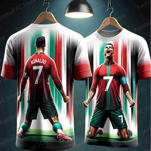 T-shirts 2024 Chatgpt Special Ronaldos 7 Soccer Jersey for Kids and Adult Intelligent Design Edition Jersey Summer New Arriavl New Jersey Q240418