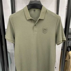 T-shirts 2024 Golfkleding Nieuwe heren golfklapband Sporten hoogwaardige losse elastische Polos Golf Shirts Men 2024 Golfkleding Men J240506