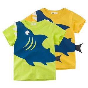T-shirts 2024 T-shirt de nouveau garçons d'été 3D Cartoon Carton Impression courte à manches courtes adaptées aux garçons T-shirt pour enfants décontractés