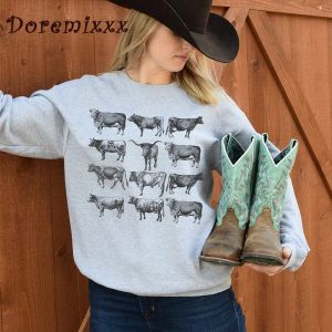 T-shirts automne vache hiver