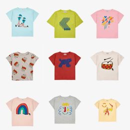 T-shirts BC 24SS Boys and Girls Childrens T-shirt mignon Imprimé Shirt Shirt Baby Cotton Top Clothing Childrens Clothingl2405