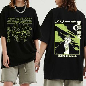 T-Shirts blanchis Puyuan Kisuke Anime T-shirt mode Harajuku Hip Hop haut à manches courtes pour hommes P230601