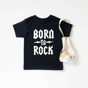 T-shirts Born to Rock Kids T-shirt garçons filles unisexe vêtements de bébé cool style de mode