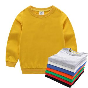 T-shirts Jongens Basic Stijl Sweatshirt Kinderen Herfst Effen Kleur Innerlijke Bijpassende Tops Kinderen 18M 14T Homewear Peuter lente Pyjama 230627