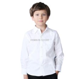 T-shirts jongensmeisjes spraakwedstrijd 100% katoenen shirts kinderen formele shirts tieners schoolprestaties uniform 416 jaar feestvestidos