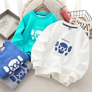 T-shirts jongens sweatshirt kinderen lange mouwen hoodies tieners cartoon bedrukte top tees 3 tot 14 jaar katoenen kinderkleding Koreaanse stijl 230627