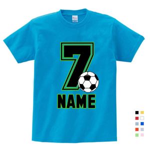T-Shirts Jungen-T-Shirt Mädchen-Fußball-Shirts Ihr Name Fußball-Europapokal-Spiel-Shirt Fußball-Saison-T-Shirts-Fußball-Grafik-T-Shirt T230209