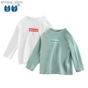 T-shirts Brand Tail Corean Childrens Edition 2021 T-shirt à manches longues de printemps