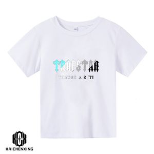 T-shirts Merk TRAPSTAR Tshirt Kids Kleding Jongens Trainingspak Sets Harajuku Tops Tee Grappige Hip Hop Kleur T ShirtBeach Casual Shorts 230606