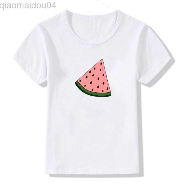 Camisetas Diseño de sandía de dibujos animados Camisetas divertidas para niños Niños Niñas Camisetas lindas Camisetas Ropa casual de verano para niños para bebés 1-12 AA230518