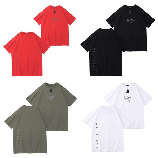 Camisetas de moda roja Diseñador para hombre y para mujer Camiseta de verano transpirable Camisetas de moda Cuello redondo Manga corta Hombre camisetas amantes misma ropa L6