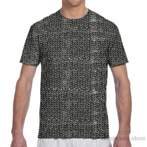 T-shirts Chainmail Middeleeuwse Armor Art mannen TShirt vrouwen all over print mode meisje t-shirt jongen tops tees zomer Korte mouw t-shirts