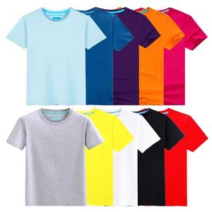 T-shirts Enfants Coton T-shirt 2020 Summer Boys T-shirt Girls Shirts Tops for Kids Couleur solide Bébé Tees 3-15T Costume pour adolescents D240529