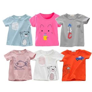 T-shirts Schone verkoop zomer Baby meisje T-shirt katoen Korte mouwen Top Casual Childrens Clothing Set 6M-24ml2405