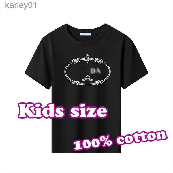 T-shirts T-shirts de créateurs de coton pour enfants de luxe pour enfants T-shirts de mode pour bébés Designers Boy Childrens Suit Girl T-shirts 240306