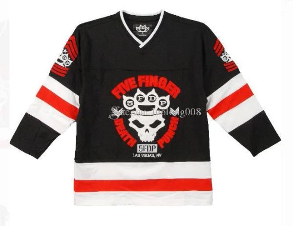 T-shirts Custom 2020 hommes cinq doigts de la mort de hockey de hockey personnalisez n'importe quel numéro et nom de hockey chemise