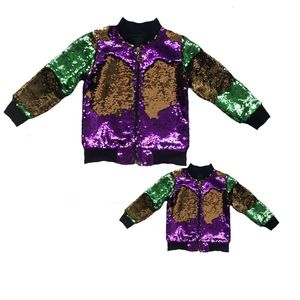 T Shirts Design TTS Mama ME Mardi Gras Green Purple Gold Kids Parns Jacket Coats 230210