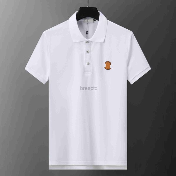 T-shirts Designer Polo pour hommes Polos pour hommes Mode T-shirt en coton Top haut de gamme T-shirt poitrine Badge Luxe Vêtements de sport taille M-3XL 240304