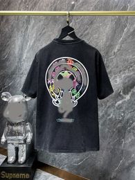 T-shirts Designer Mens T-shirts Sleeves Tops Graphic Tees Casual sanskrit Fade Sleve Imprimer Mousse Pilée courte