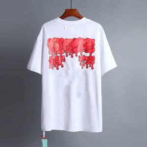 Camisetas Diseñadores Marca de lujo para hombre T Shirts Offs Hombres Mujeres Offwhites Tops Tees Camiseta de verano Classic Back Paint Arrows White Camiseta de manga corta Camisetas casuales 1pez