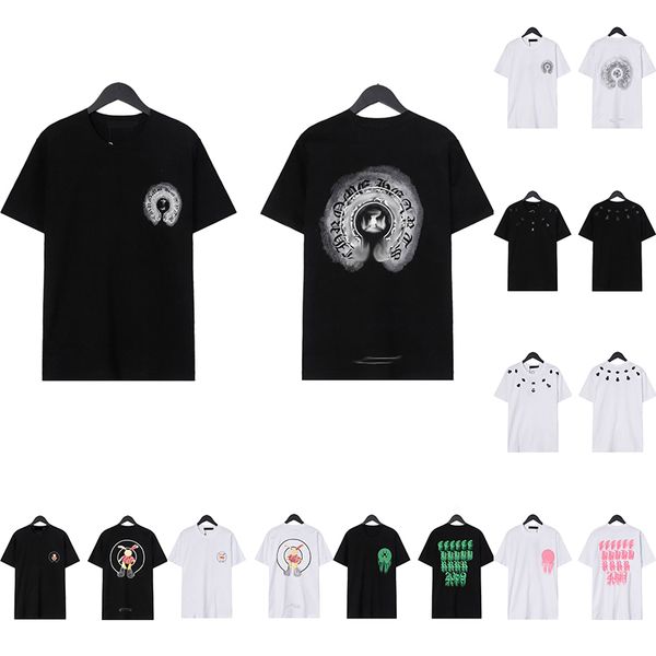 Camisetas Diseñadores Hombres Mujeres Camisetas Camisetas Algodón Hombre s Negro Blanco Moda Mezcla Casual Camisetas Ropa Verano