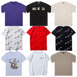 T-shirts Designers Plus T-shirts pour hommes Polos Col rond brodé et imprimé style polaire vêtements d'été avec street pur coton