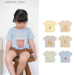 T-shirts EnkeliBB bébé garçons et filles été coton T-shirt mignon gâteau maïs banane imprimé haut bébé T-shirt24328