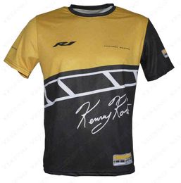 T-shirts F1 T-shirt Poio Moto GP voor Yamaha R1 60th Anniversary Racing Team Summer Motorfietsen Rijden Breathabiele kleding Superbike Hoge kwaliteit 6Q57