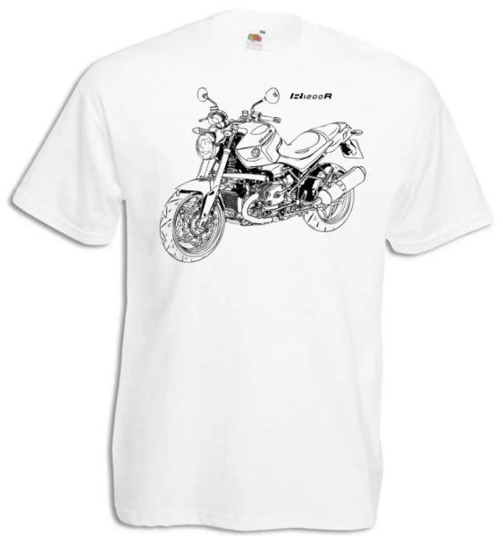 T-Shirts mode R1200R t-shirt Mit Grafik R 1200R Bj.2013 moto rallye R 1200 R Motorrad Fahrer t-shirt impression numérique