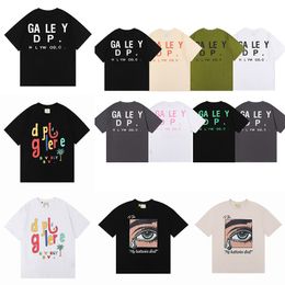 Camisetas para hombres de verano Gallrey Tees Depts Diseñadores para hombres Mujeres Marcas de moda sueltas Tops Departamento informal de shorts calle