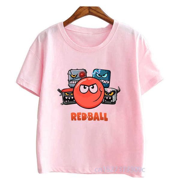 Camisetas Girls Gess Game Shop Red Ball 4 Camisetas estampadas de dibujos animados