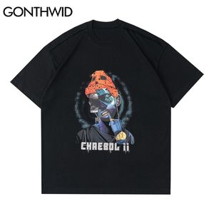 T-shirts Hip Hop Creatieve Rapper Print Punk Rots Gothic Tshirts Streetwear Casual Losse Mode Harajuku Mens Tees Tops 210602