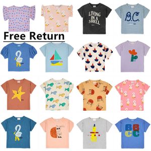 T-shirts HOT 2023SS T-shirt imprimé à manches courtes pour enfants euro-américain BC nouvelle saison pour garçons et filles. Retour gratuit T230209