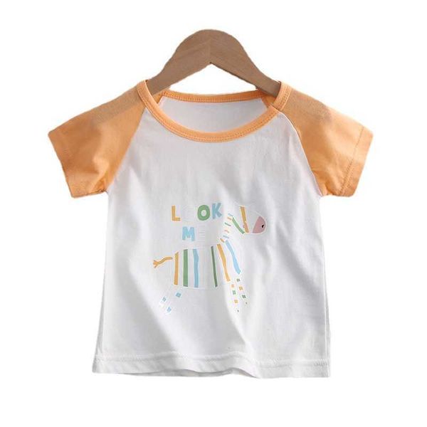 T-shirts vente chaude 2021 Unini-yun nouveaux T-shirts à manches courtes pour enfants bébé garçons filles enfants vêtements d'été en gros 100% pur coton AA230330