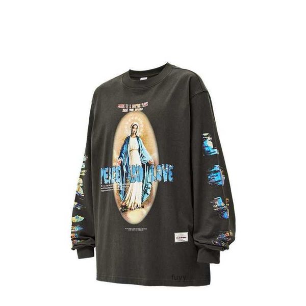 Camisetas Inf Ropa De Hombre | Madonna of Religion Camiseta de manga larga estampada 2023 Otoño/Invierno Nueva marca de moda Top suelto7klxM1KG