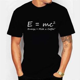 Camisetas Interesante Gráfico matemático Deportes Top Energía física Leche Café Igualdad de impresión Camiseta de hombre Extra grande Ropa de calle P230601